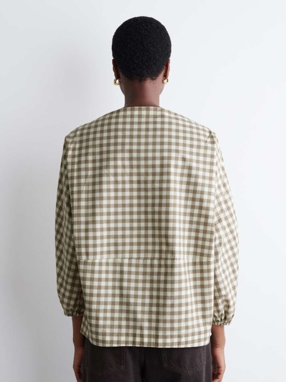 COS Boat-Neck Cotton Blouse - Picture 4 of 7